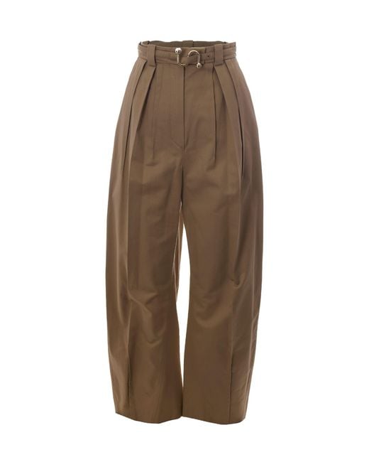 Sportmax Brown Trousers Gabardine