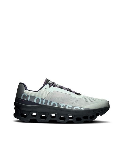 On Shoes Black Sneaker Cloudmonster Glacier for men