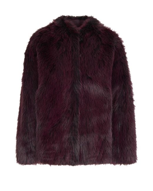 Patrizia Pepe Purple Soft Fluffy Jacket