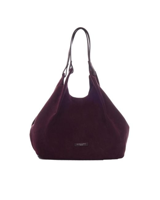 Gianni Chiarini Purple Borsa Dua Suede Amarone