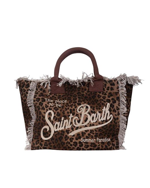 Mc2 Saint Barth Brown Borsa Vanity Sand Pois