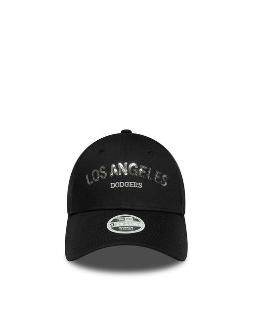 KTZ Black Baseball Cap 9Forty Sequin for men