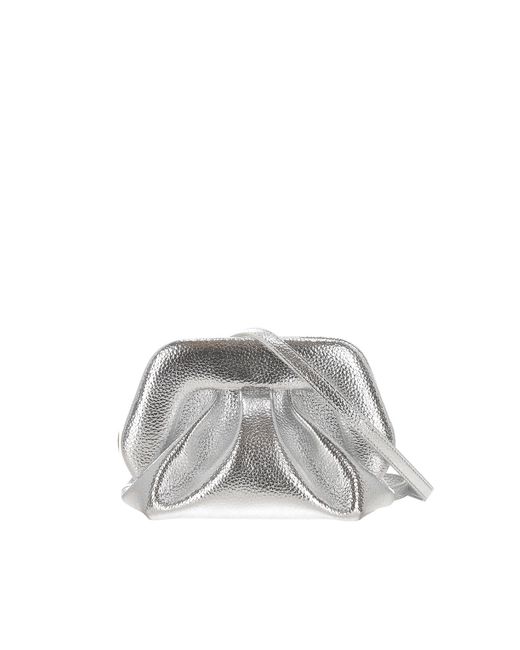 THEMOIRÈ Metallic Borsa Bios Small Bottolato Laminato