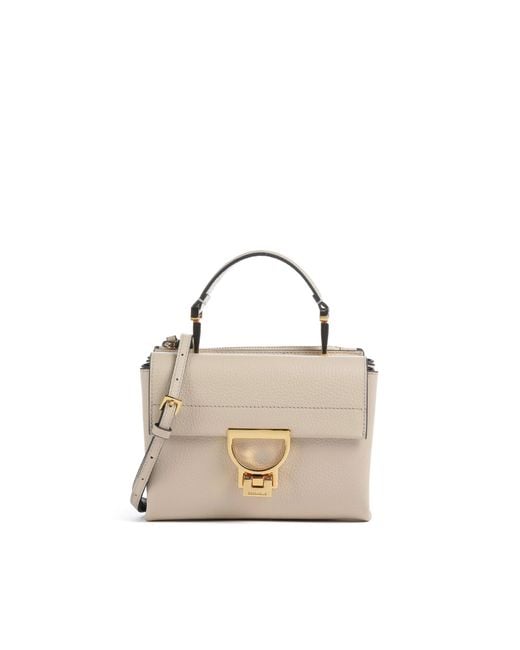 Coccinelle Metallic Borsa Arlettis Small Sandshell