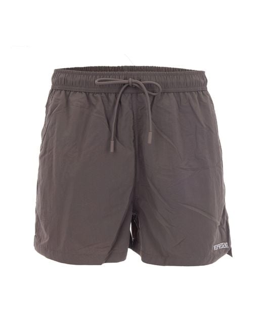 Represent Gray Swim Shorts for men