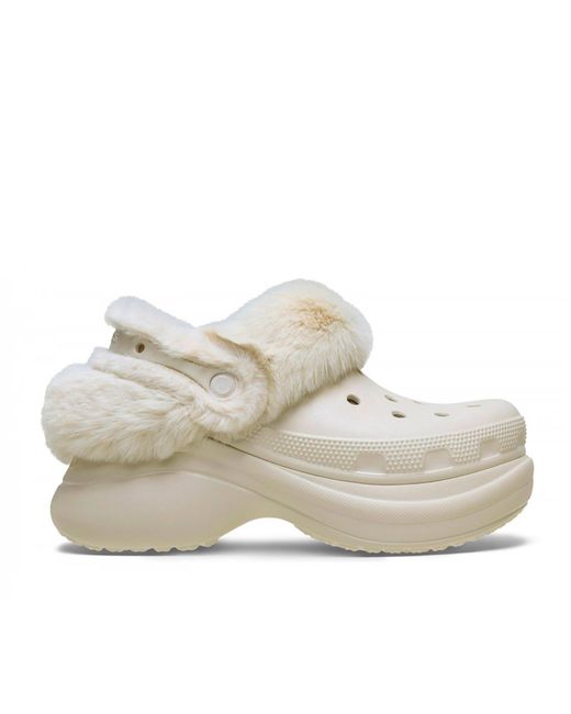 CROCSTM White Sabot Bae Lined Clog W Stucco