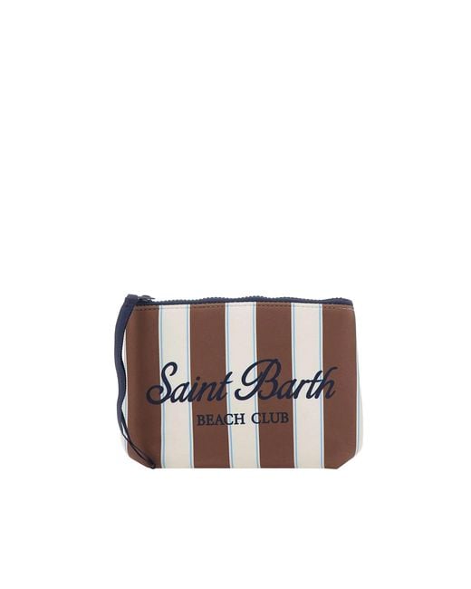 Mc2 Saint Barth White Pochette Aline Beach Stripes