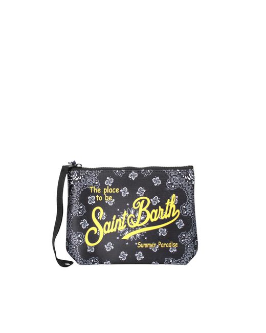 Mc2 Saint Barth White Pochette Aline Bandana Nera