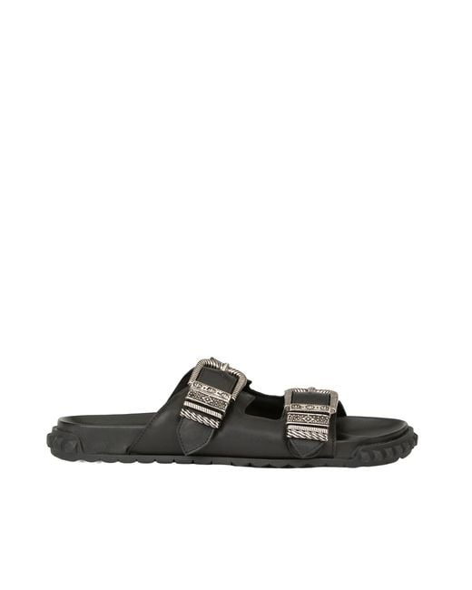 Ash Black Slippers Twister