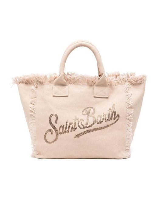Mc2 Saint Barth Natural Borsa Vanity Strass