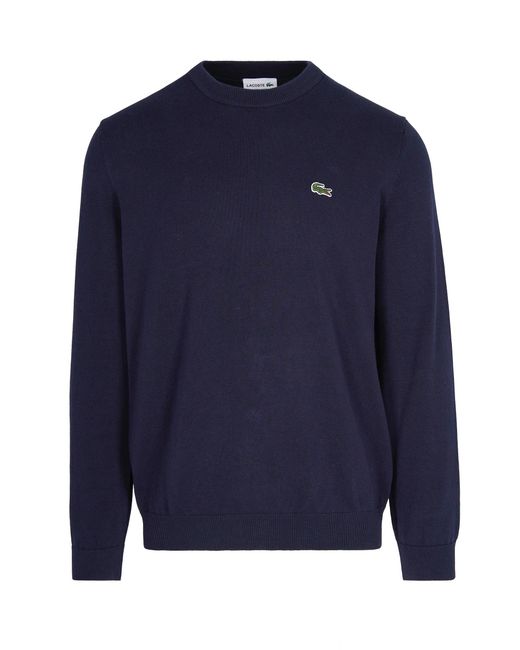 Lacoste Blue Maglione Logo for men