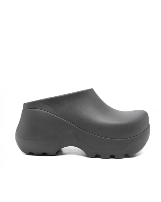 CROCSTM Gray Platform Clog Slides