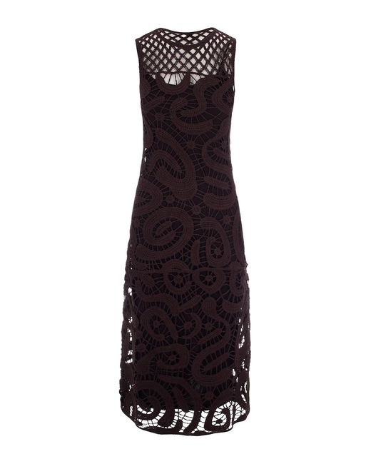 Pinko Purple Bufera Crochet Dress