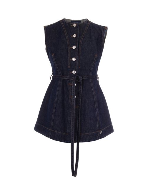 Sportmax Blue Sporty Mini Top
