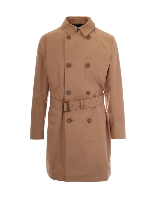 Herno Brown Lightweight Spring Coat for men