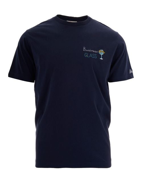 Mc2 Saint Barth Blue Graphic T-Shirt for men
