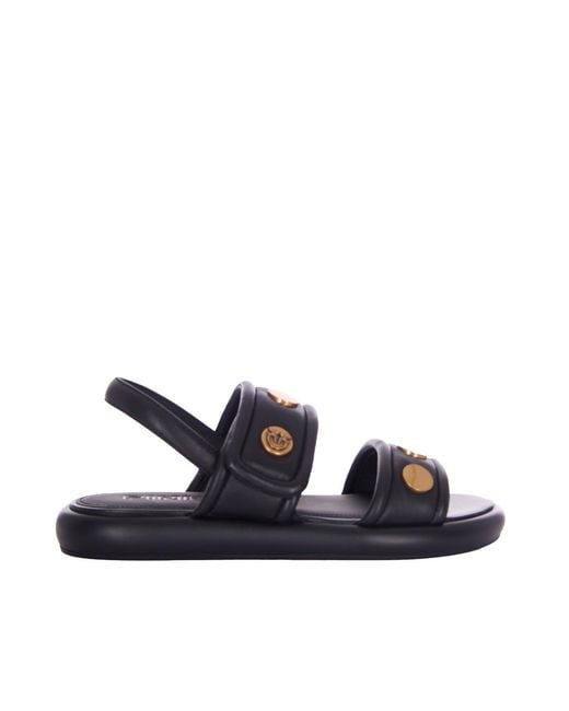 Pinko Blue Fiona Sandal With Padded Straps