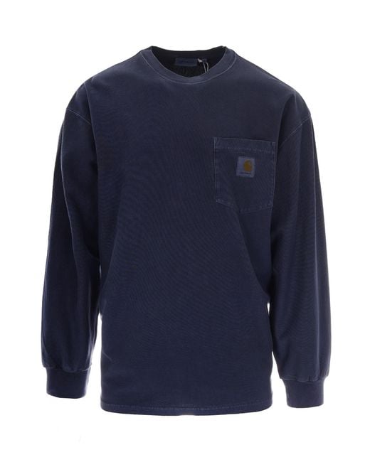 Carhartt Blue Logo T-Shirts for men