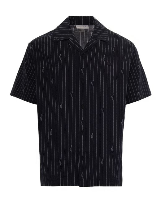 Lacoste Black Shirt Twill for men