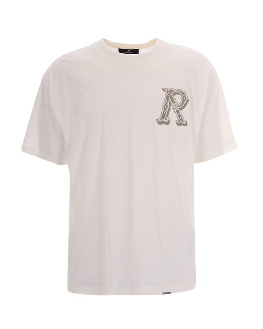 Represent White T-Shirt Western Initial for men