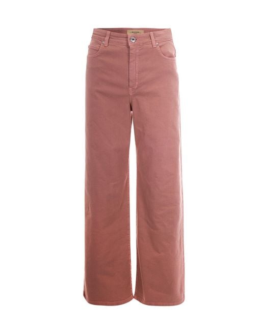 Max Mara Pink Trousers Wide-Leg