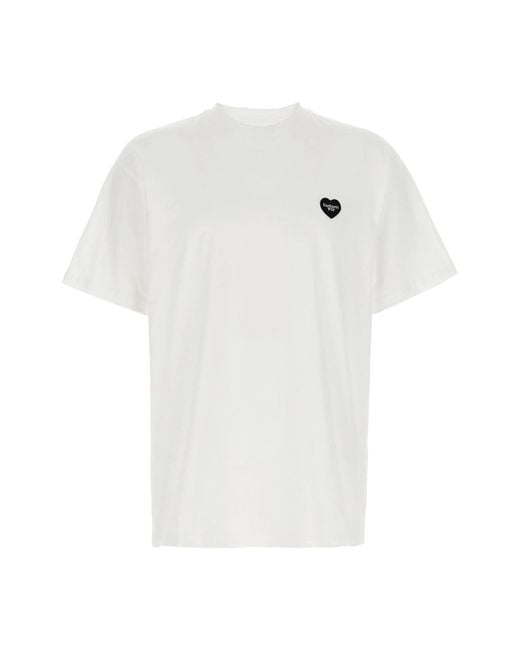 Carhartt White T Shirt S/S Heart Ii Hartt Bianca for men