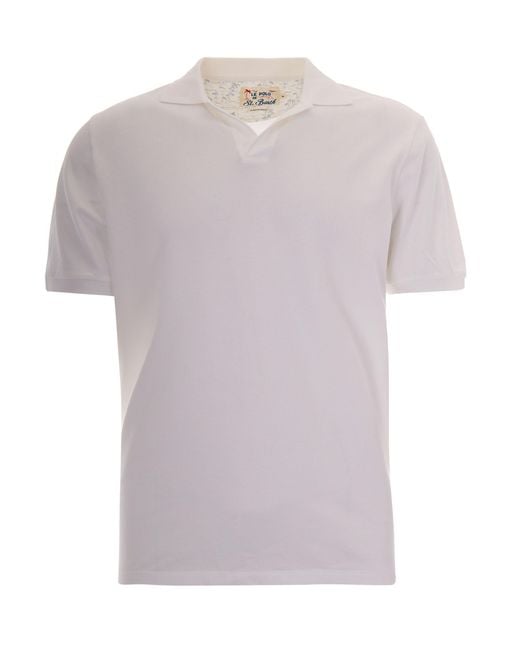 Mc2 Saint Barth Gray Polo Charles Piquet for men