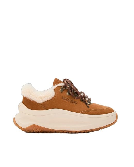 Moon Boot Brown Moon247 City Sherling Cognac Sneakers