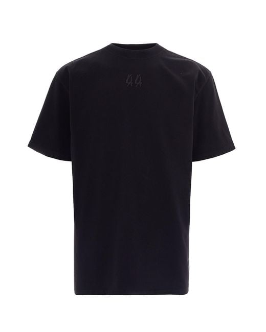 44 Label Group Black T-Shirt Classic Patch for men
