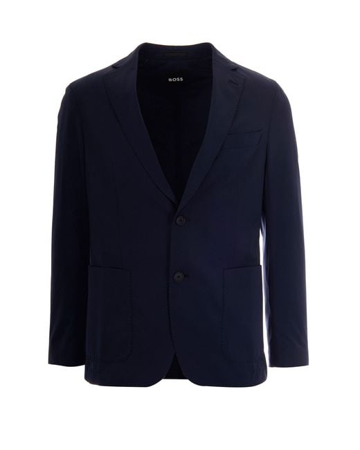 Boss Blue Giacca Hanry Slim Fit Dark for men