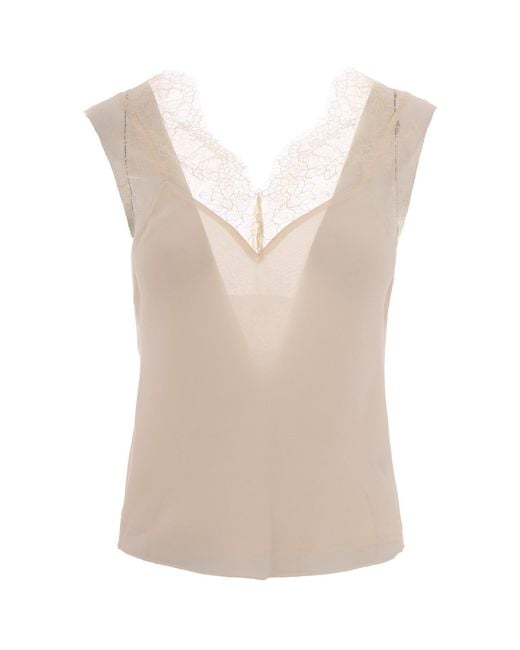 Patrizia Pepe Natural Elegant Mini Top For