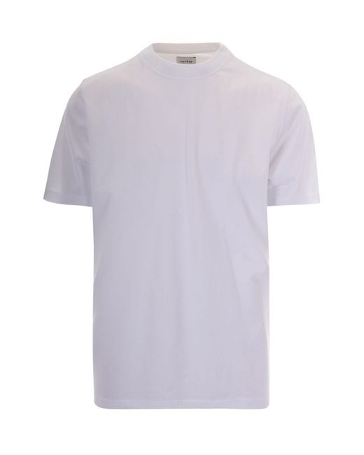 Arte' Purple T-Shirt Big Logo Back for men