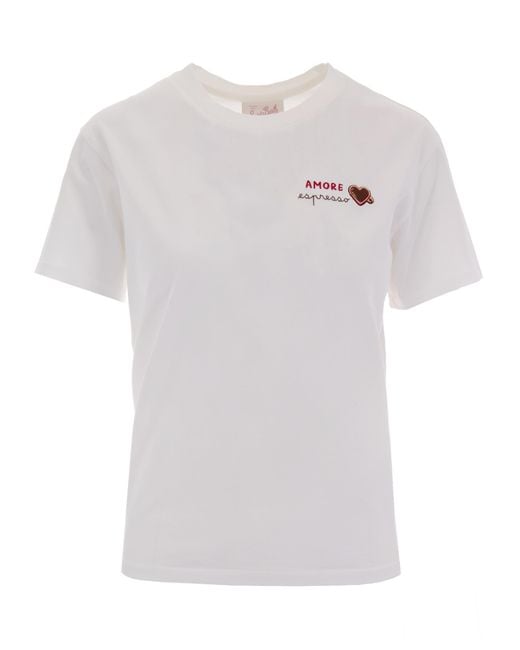 Mc2 Saint Barth White T-Shirt Emilie