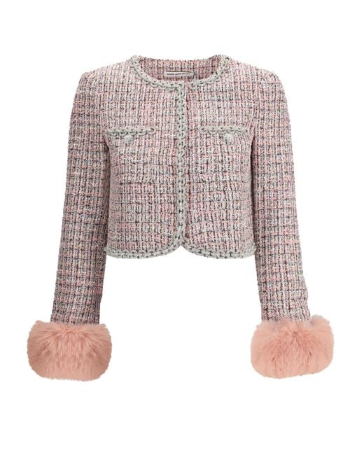 Self-Portrait Pink Tweed Jackets