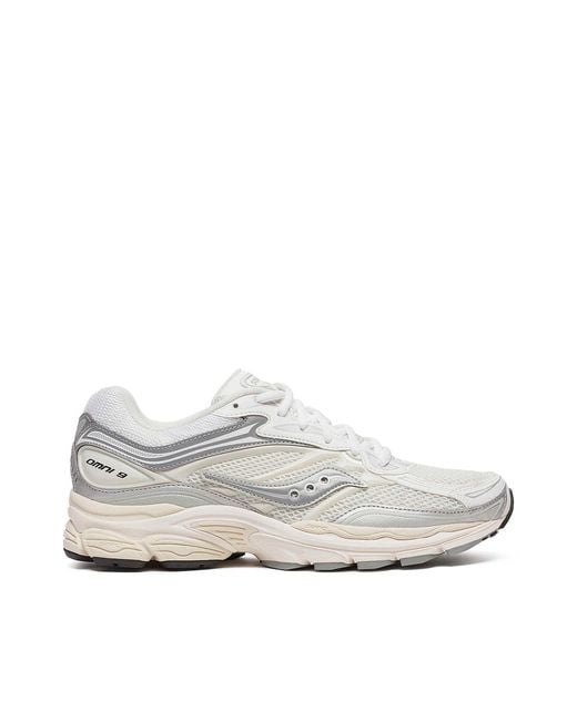 Saucony White Progrid Omni 9 Sneakers for men