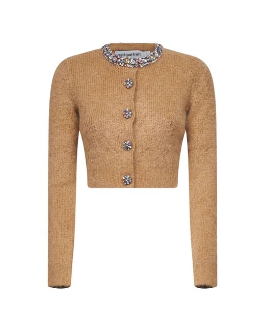 Self-Portrait Brown Cardigan
