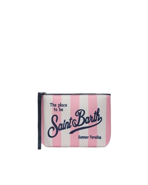 Mc2 Saint Barth White Pochette Aline Stripes Pop for men