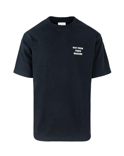 Drole de Monsieur Blue T-Shirt Slogan for men