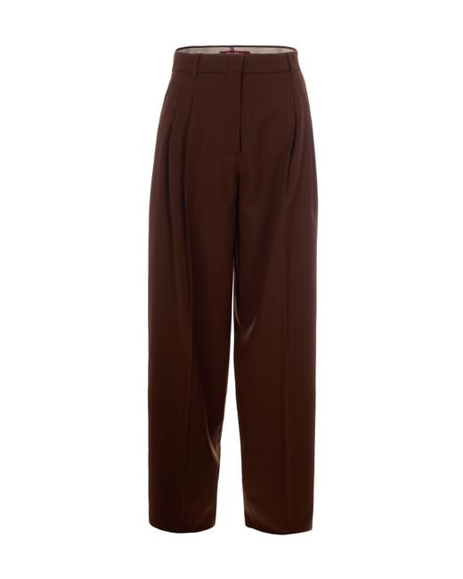 Max Mara Brown Elegant Tailored Trousers For Her