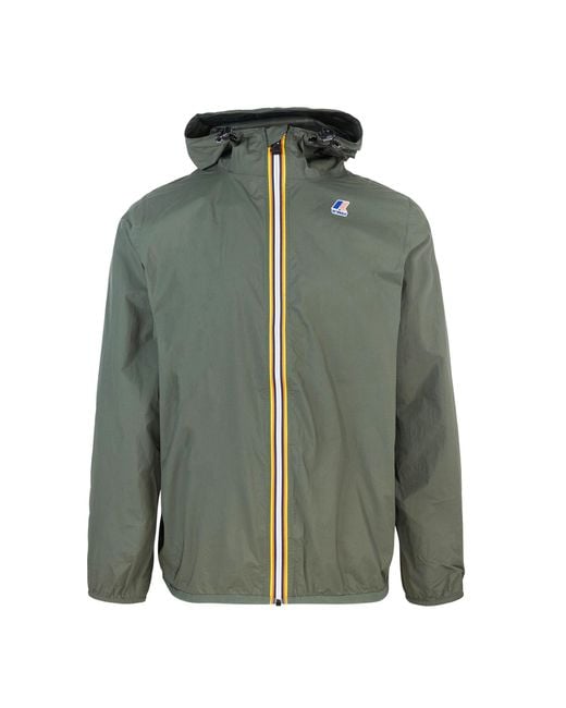 K-Way Green Giubbino Le Vrai 4.0 Claude Royal Marine for men