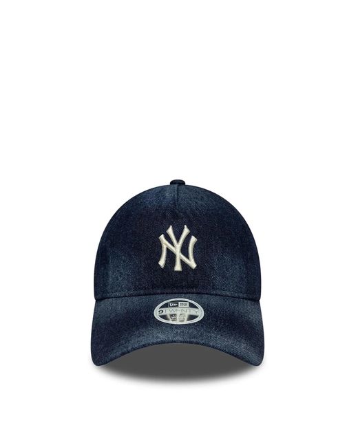 KTZ Blue Cappellino 9Twenty A-Frame New York Yankees Mlb Denim Blu Donna