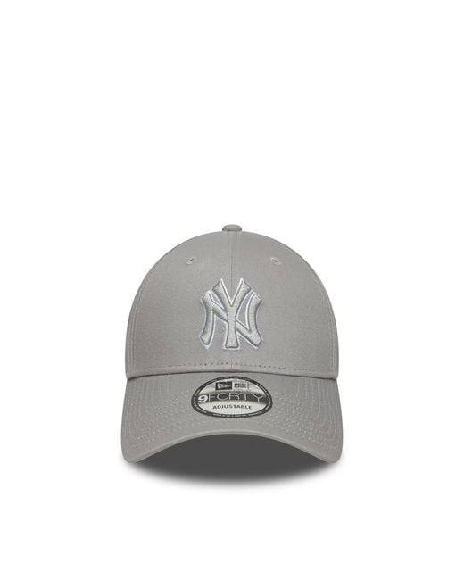 KTZ Gray Cappellino New York Yankees Mlb Outline 9Forty for men