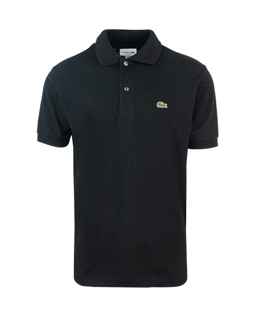Lacoste Black Polo Shirt Piquet for men