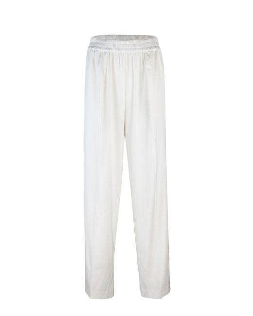 Samsøe & Samsøe White Pantalone Julia 14635 Bianco