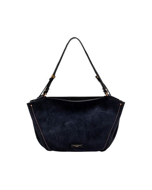 Gianni Chiarini Blue Borsa Bloom Suede Notturno