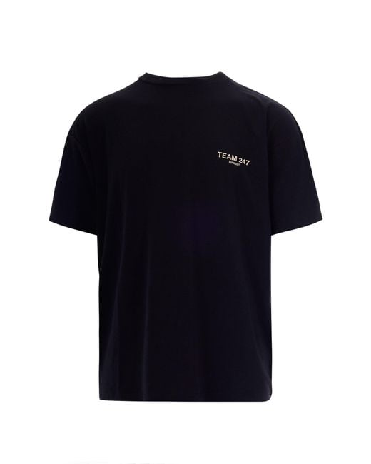 REPRESENT 247 Black T-Shirt Oversize 247 Jet for men
