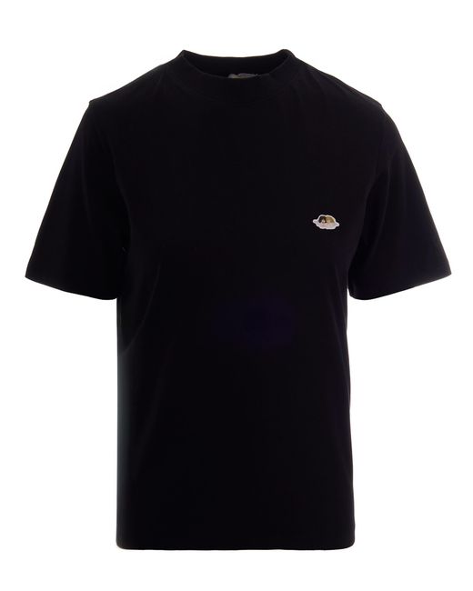 Fiorucci Black T-Shirt Regular Patch Angeli