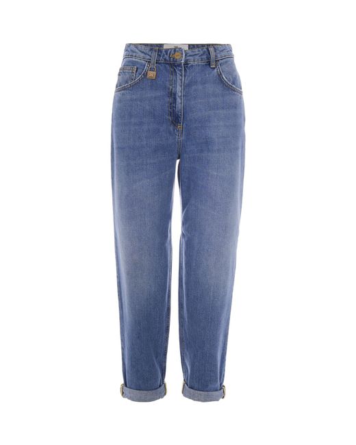 Elisabetta Franchi Blue Jeans Lucchetto Vintage