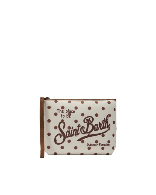 Mc2 Saint Barth White Pochette Aline Regular Pois