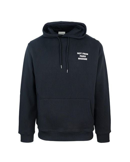 Drole de Monsieur Blue Felpa Slogan Nera for men